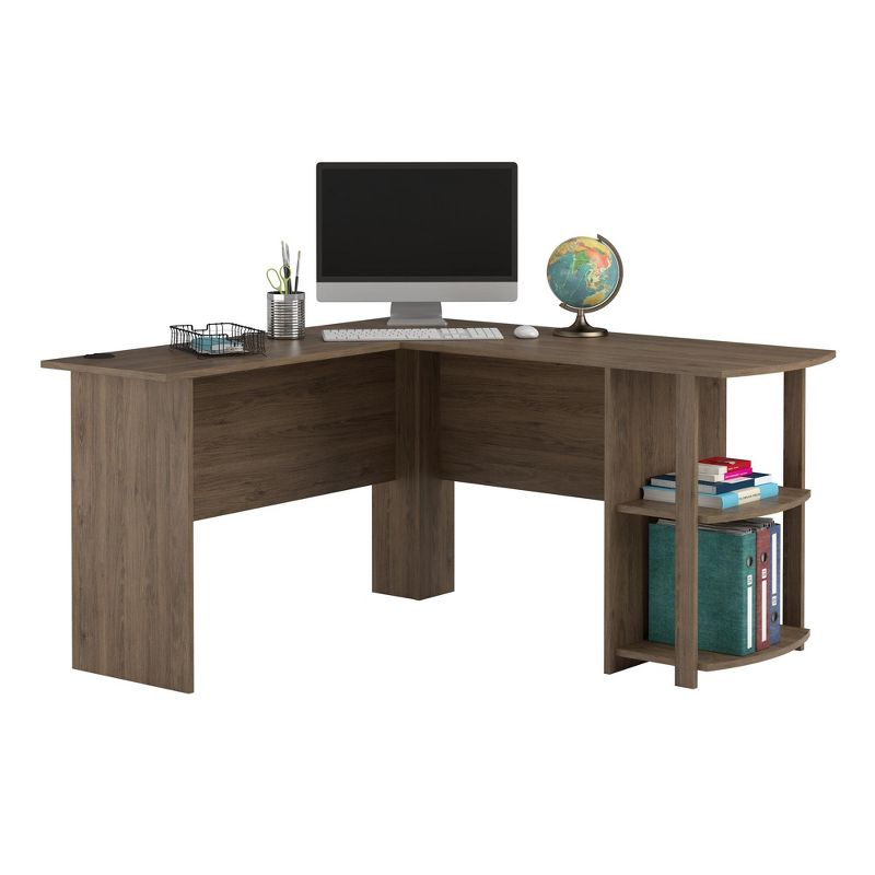 Fieldstone Wood L Shaped Computer Desk with Storage  - Room & Joy, 5 of 13