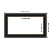 Amanti Art Manhattan Black Framed Magnetic Dry Erase Board - 4 of 4