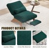 MOONMISS Comfortable Circle Velvet Adjustable Accent Chair and Footrest Set, Thick-Padded Lounge Chair For living room - 4 of 4