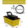 10000PSI 2.3L Air Hydraulic Foot Pedal Pump Auto Body Frame Machine With Air Hose - 2 of 4