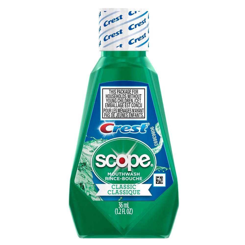 Scope Classic Mouthwash Original Mint Flavor-Trial Size - 44ml 36 pack 