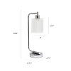 Simple Designs 4pk Bronson Antique Style Industrial Iron Lantern Desk Lamp Chrome - 3 of 4