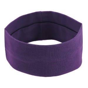 Unique Bargains Cotton Sweatbands Stretchy Moisture Wicking Headband for Sports 1 PCS - 1 of 4