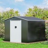 Sandinrayli 8.4 ft. W x 8.4 ft. D Outdoor Storage Metal Shed Garden Tool Steel Shed with Sliding Doors and Vents(70.56 sq. ft.) - 2 of 4