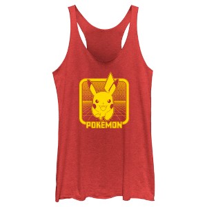 Women's Pokemon Digital Pikachu Racerback Tank Top - 1 of 4