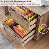 SinCiDo Farmhouse 2 Drawer File Cabinet, 30" Office Storage Cabinet w/Hanging Folders Holds A4 Letter Legal Files Size - 3 of 4