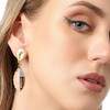 SOHI Women's Brown Marquise Drop Earrings - 3 of 3