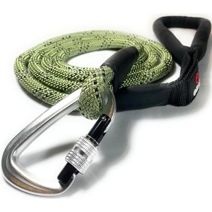 Enthusiast Gear Reflective Rope Dog Leash with Locking Carabiner for Large Medium Small Breeds and Puppy (6’ Feet) - 1 of 4