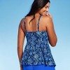 Lands' End Women's UPF 50 Flutter High Neck Tankini Top - image 2 of 4