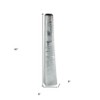 HomeRoots 40" Silver Striped Tapered Ceramic Floor Vase - 3 of 4