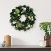 Northlight Green Pinecone and Foliage Artificial Christmas Wreath, 14-Inch, Unlit - 2 of 4