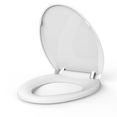 Durable Open Front Toilet Seat with Lid, Quick Installation and Easy Use for Office, Church, Hospital - Safety Features Reduce Call-Backs