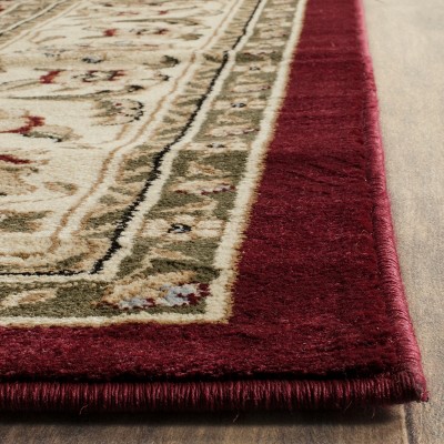 Lyndhurst Red and Ivory 10' x 14' Synthetic Area Rug