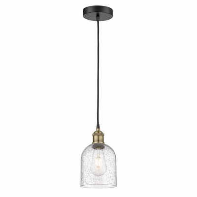 Bella - 1 Light Cord Hung Mini Pendant In Industrial Style-9.5 Inches Tall and 5.5 Inches Wide