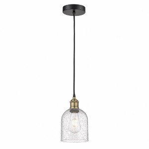 Bella - 1 Light Cord Hung Mini Pendant In Industrial Style-9.5 Inches Tall and 5.5 Inches Wide - 1 of 1