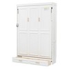 Merax Elegant Full Size Murphy Bed with 2 Drawers, Beige - 4 of 4