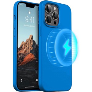 Entronix [Magnetic] Case Compatible with iPhone 13 Pro Max - Soft-Touch Liquid Silicone - 1 of 4