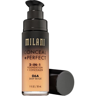 Milani Conceal + Perfect 2-in-1 Foundation + Concealer - 06A Deep Beige - 1 fl oz