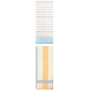 REGALWOVEN Striped Pattern Cotton Bathroom Hand Towels for Home Decor 13" x 29"/13" x 27" 2 Pcs - 1 of 4