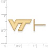 Black Bow Jewelry 14k Yellow Gold Virginia Tech Hokies NCAA Post Earrings - 2 of 3