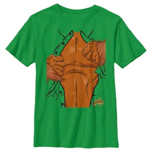 Boy's The Wolf Man Halloween Ripped Chest Costume T-Shirt - 1 of 4