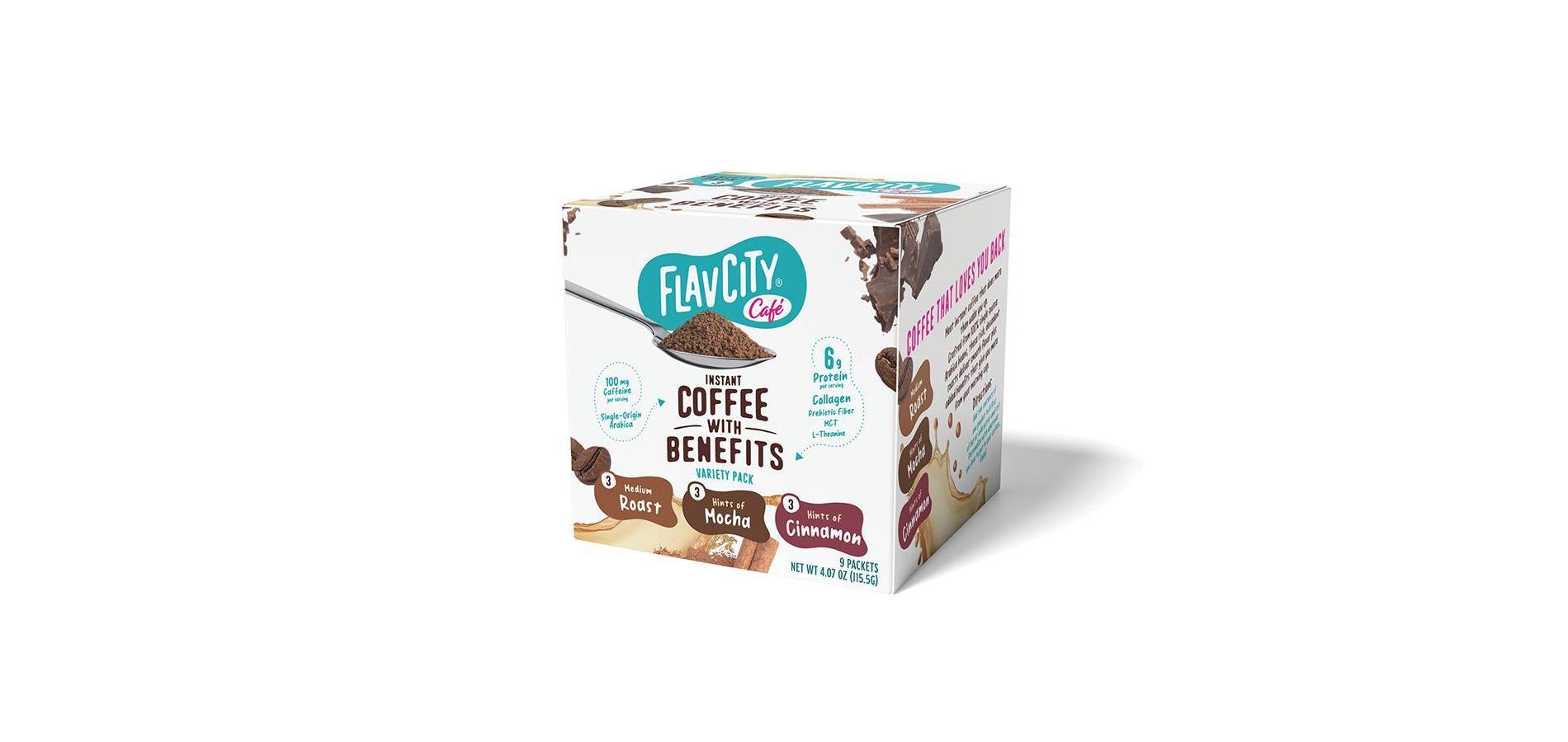 FlavCity Single Serve Variety Pack Medium Roast Instant Coffee - 4.07oz/9ct
