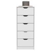 42'' H Wood dressers with Five Drawers, Slim Storage Chest, Pull-Out Mechanism, and Compact Vertical Storage - 4 of 4