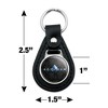 Aquaman Movie Logo Black Leather Keychain - 4 of 4