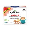 QuikTea Unsweetened Masala Chai Tea Latte - 20 Count (2 Boxes of 10 Each) - All Natural Preservative Free Authentic Chai from Assam & Darjeeling - 2 of 4