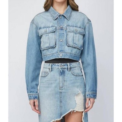Women's Cropped Cargo Jacket - HIDDEN