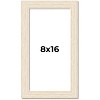 PosterPalooza | 8x16 Wide Barnwood Picture Frame, UV Acrylic, 6 Finishes - Grey, Brown, White, and Black - 2 of 4
