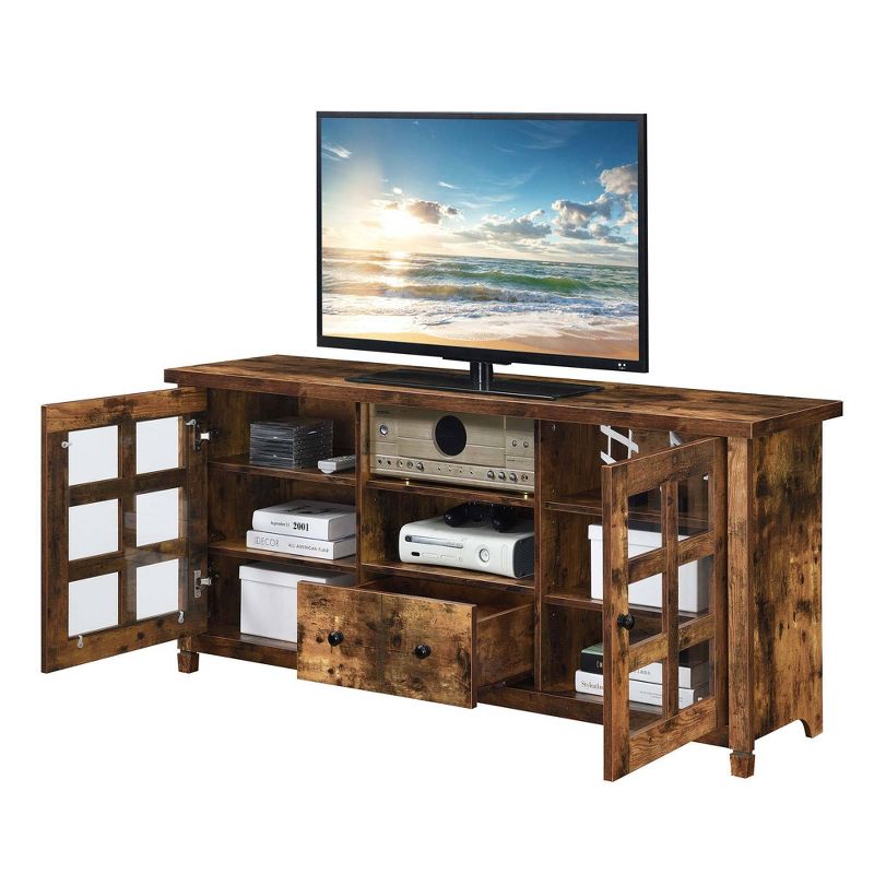 Newport Park Lane Single Drawer with Storage Cabinets and Shelves TV Stand for TVs up to 65&#34; Barnwood - Breighton Home, 4 of 8