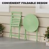 Bistro Table and Chairs Set, 3 Piece Foldable Patio Furniture Set, Outdoor & Indoor Bistro Set for Patio Balcony Porch Poolside, 2 Chairs and 1 Table - 4 of 4