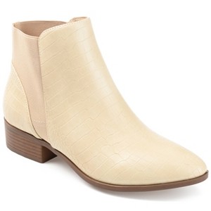 Journee Collection Women's Cerise Pull On Stacked Heel Booties - 1 of 4