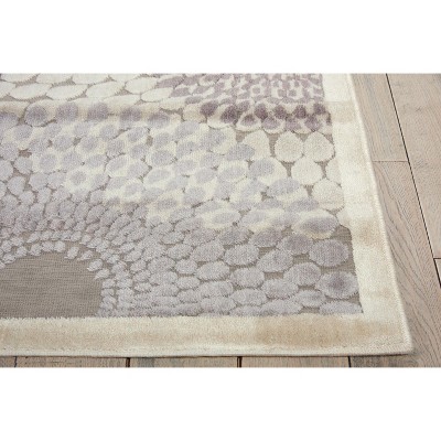 Extra Large Handmade Gray Synthetic Reversible Area Rug