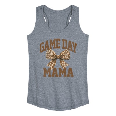 Women's - Instant Message - Game Day Mama Tonal Washed Graphic Racerback Tank