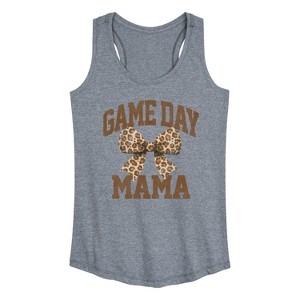 Women's - Instant Message - Game Day Mama Tonal Washed Graphic Racerback Tank - 1 of 4