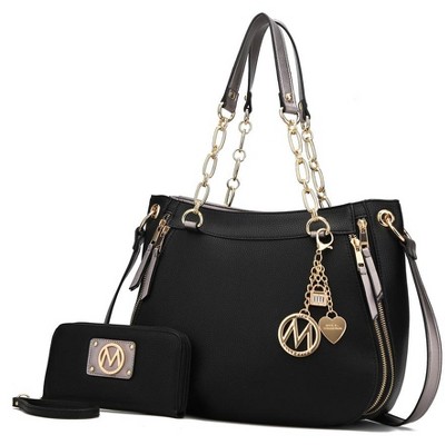 MKF Collection Lina Vegan Leather Shoulder Bag and Wallet by Mia K