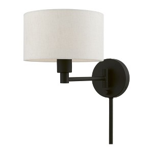Livex Lighting 1 - Light Wall Light in  Black - 1 of 4