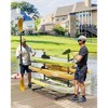 Kayak Storage Rack for 2-6 Kayaks Freestanding Kayak Rack for Outdoor Storage with Movable Wheels,Heavy-Duty Steel Kayak Hanger Holder with Straps - 2 of 4