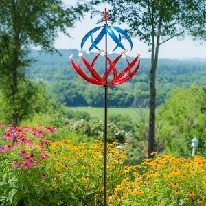 85"H Wind Spinner, Patriotic Stars - 1 of 4