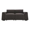 71" Modern Linen Fabric Sofa, Exquisite Wide Armrest Loveseat - ModernLuxe - 4 of 4