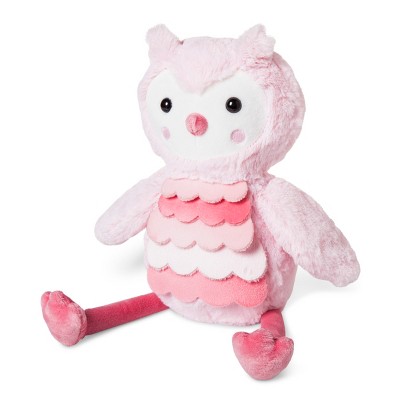 pink stuffed owl