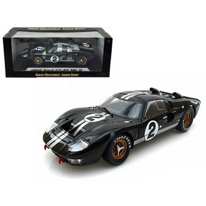 1966 Ford GT-40 MK II #2 Black 1/18 Diecast Model Car by Shelby Collectibles - 1 of 3