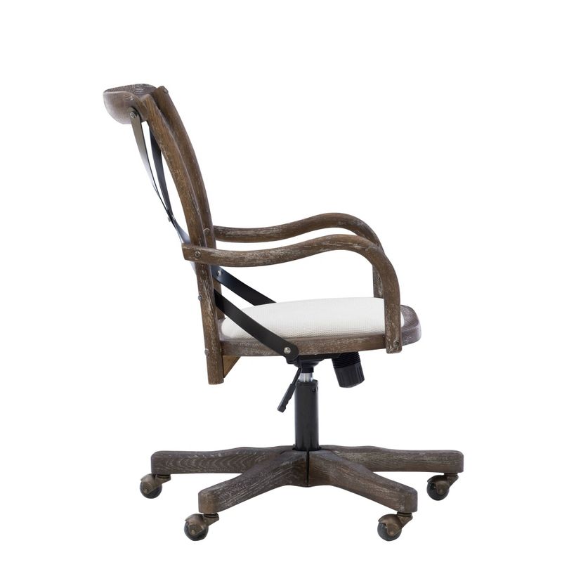 Carson Boho Cafe Style Office Chair Gray - Linon, 5 of 11