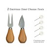 Picnic at Ascot Patented Swiveling Multi Level Extra Bamboo Charcuterie Board with Cheese Knife Set, Stores as a Compact Wedge - 3 of 4