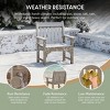 WestinTrends Malibu 4-Piece HDPE Outdoor Patio Furniture Couch Set - 4 of 4