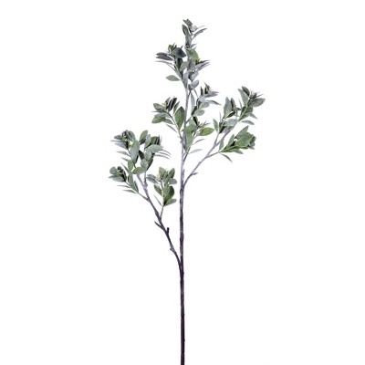 Vickerman 31" Artificial Green and White Aglaia Spray. Includes 3 sprays per pack.