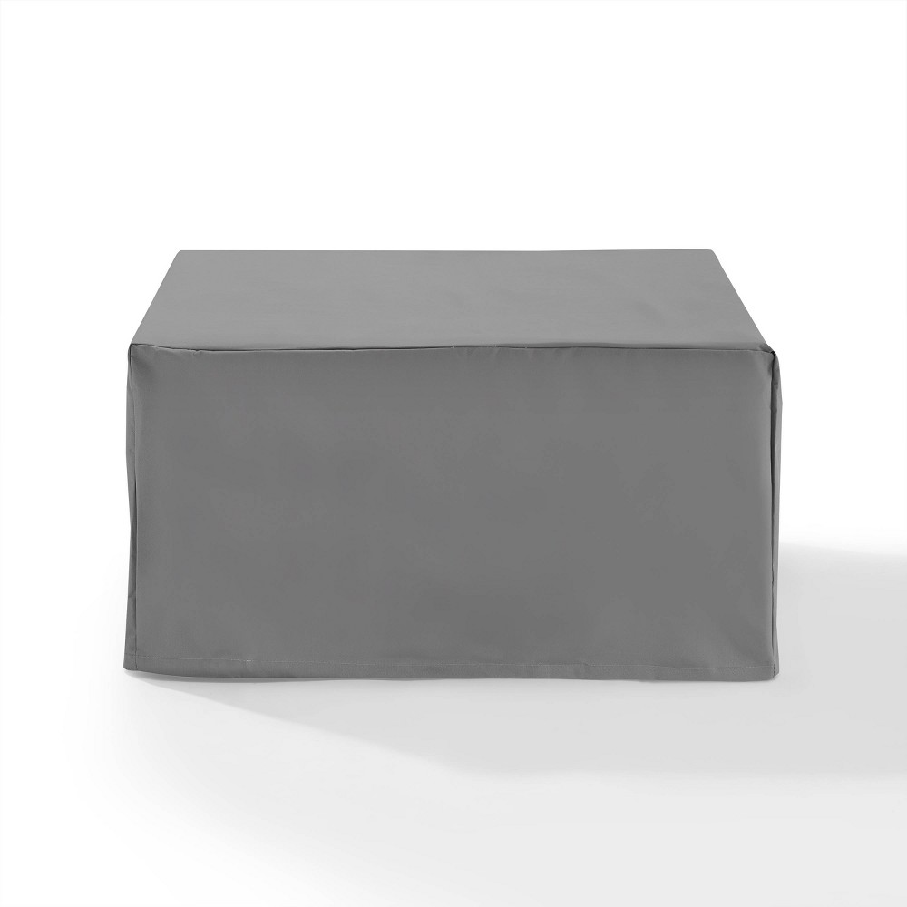 Photos - Furniture Cover Crosley Outdoor Square Table & Ottoman  - Gray  