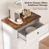Tilt Out Trash Cabinet, Dog Proof 10 Gallon Garbage Can Cabinet with Deodorizing Function - 4 of 4